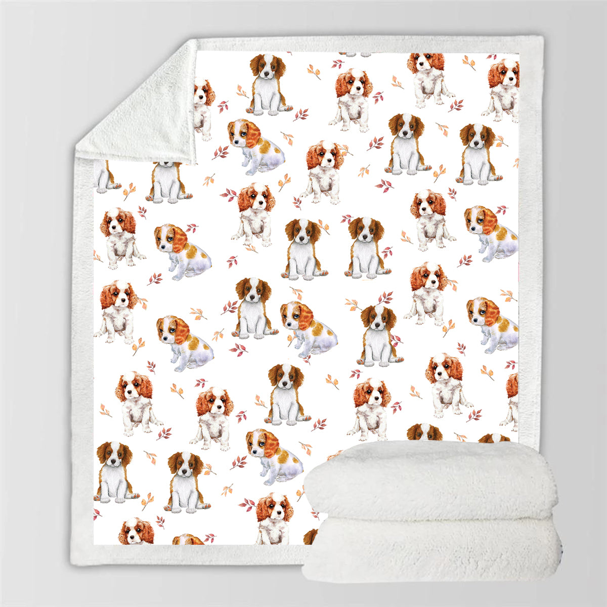 Herbst-Winter – Cavalier King Charles Spaniel Decke V2