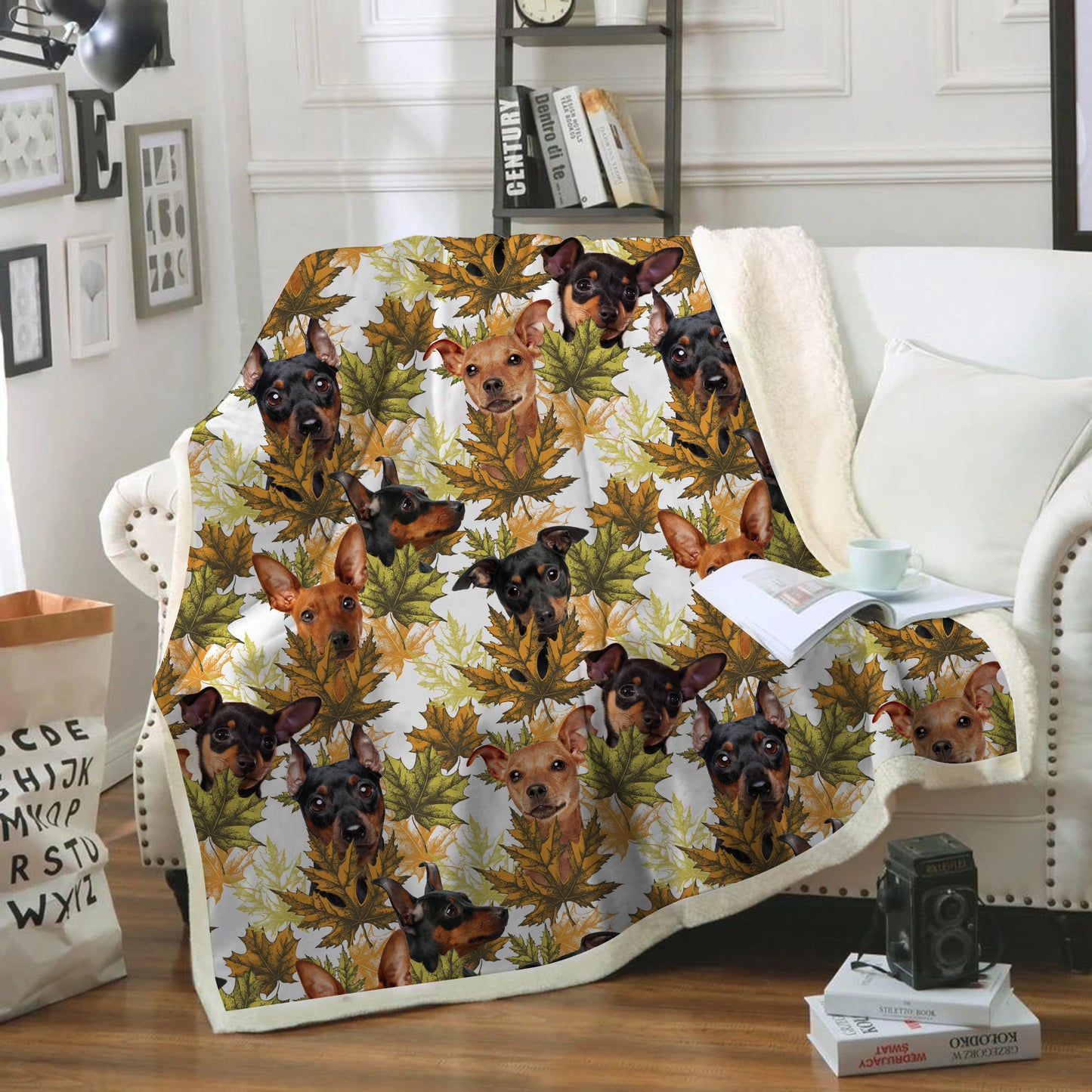 Fall-Winter - Miniature Pinscher Blanket V1