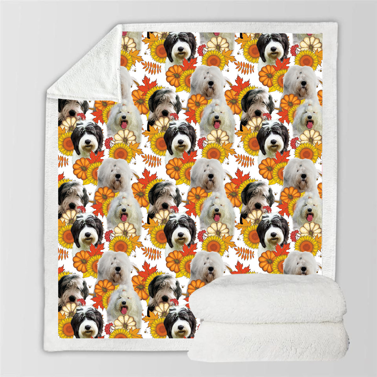 Fall-Winter - Old English Sheepdog Blanket V1