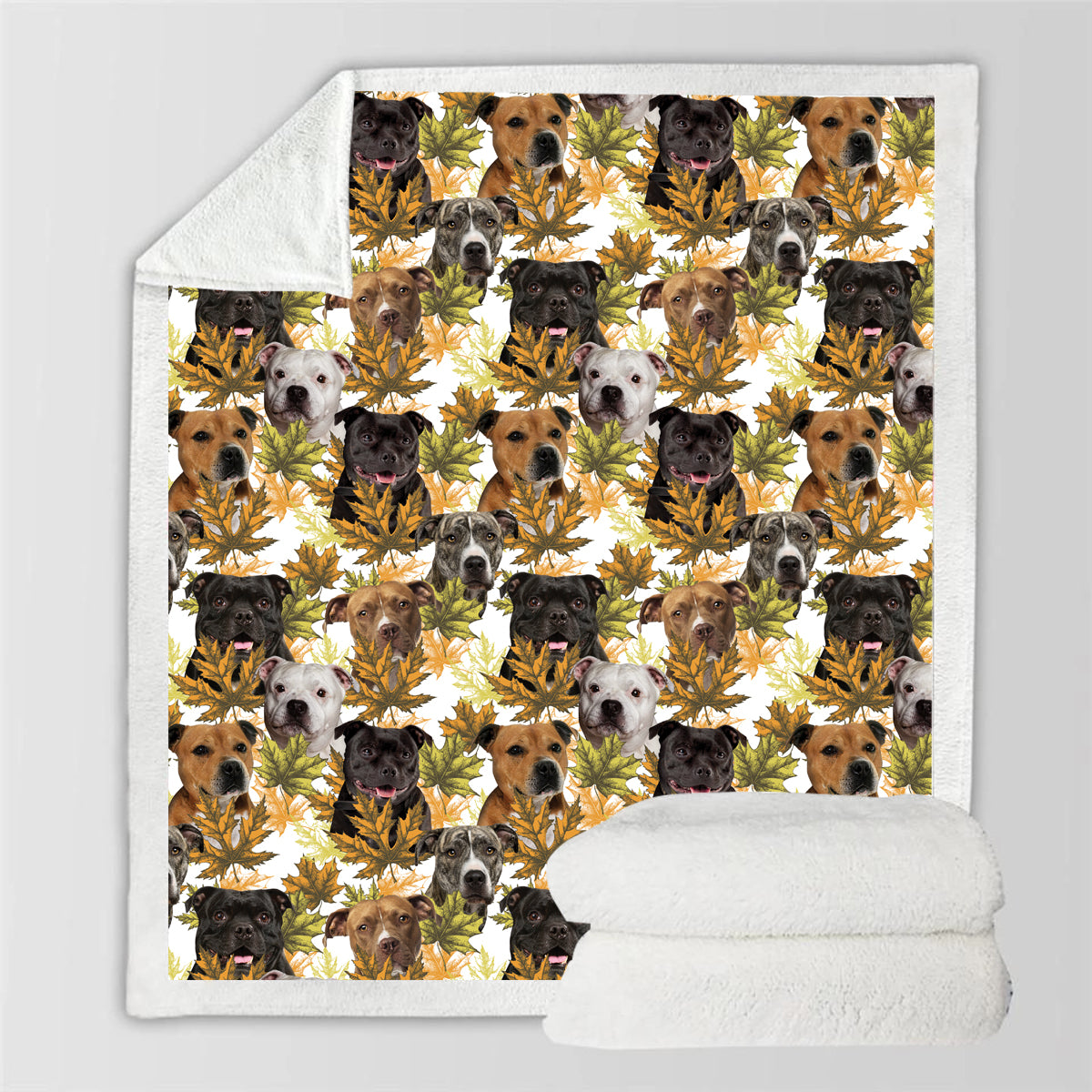 Fall-Winter - Staffordshire Bull Terrier Blanket V1