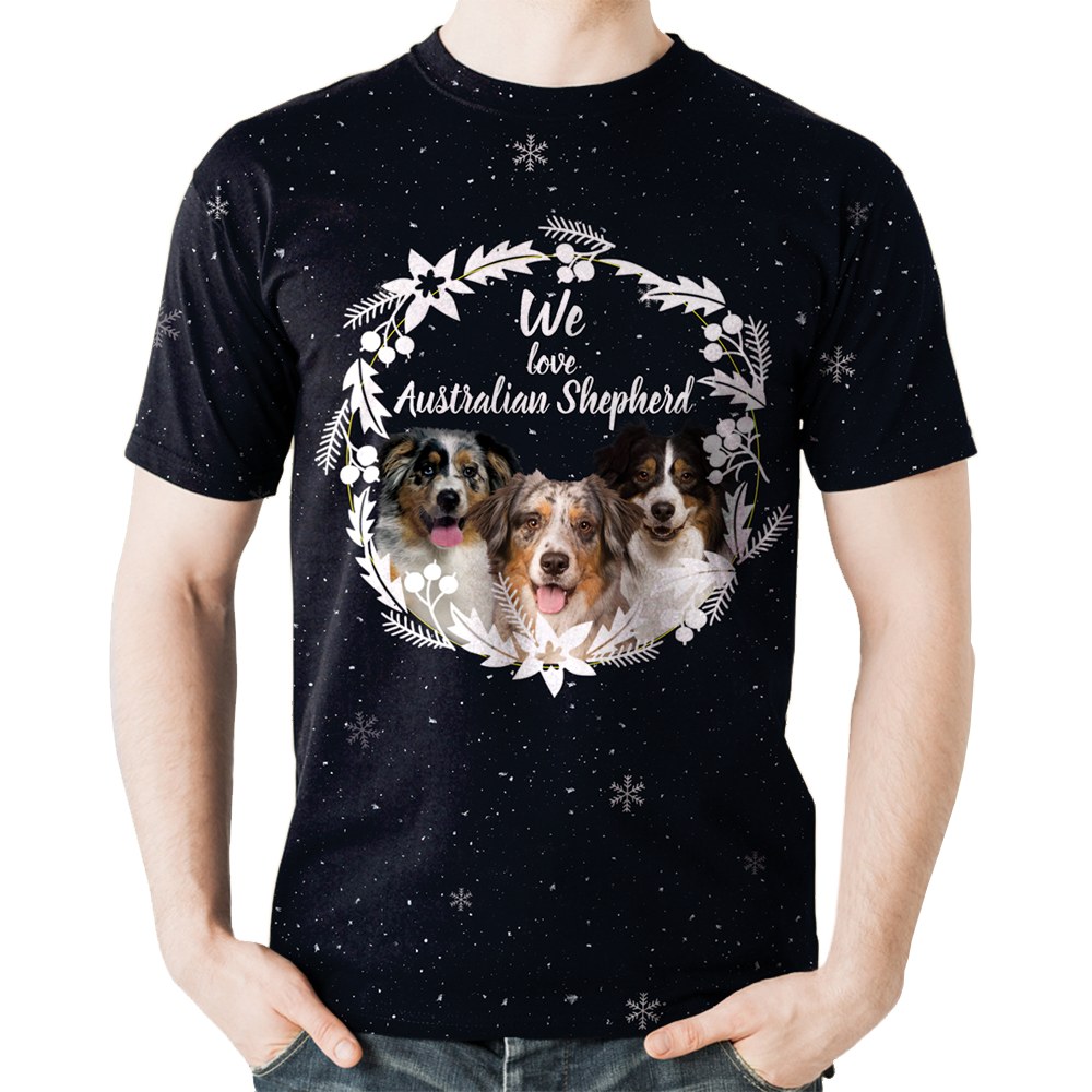 Fall-Winter Australian Shepherd T-shirt V1