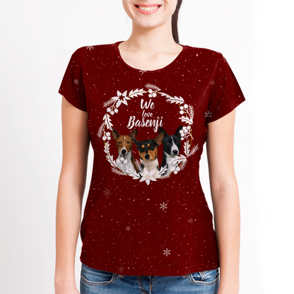 Herbst-Winter-Basenji-T-Shirt V1