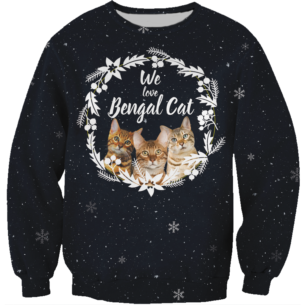 Fall-Winter Bengal Cat Sweatshirt V2