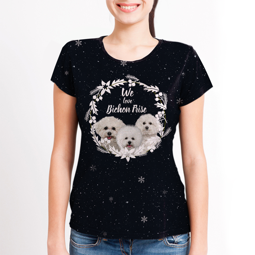 Fall-Winter Bichon Frise T-shirt V1