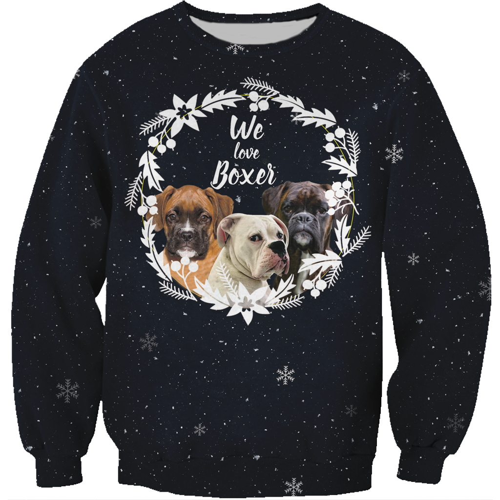 Fall-Winter Boxer Dog Sweatshirt V4