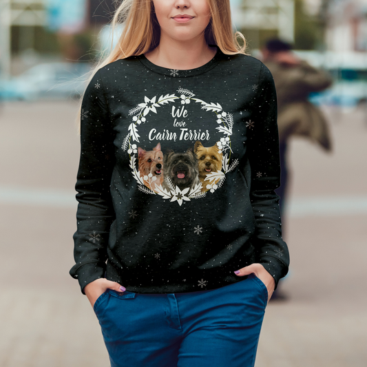 Herbst-Winter Cairn Terrier Sweatshirt V1