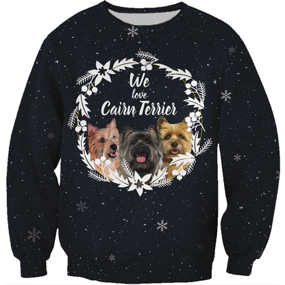 Herbst-Winter Cairn Terrier Sweatshirt V1
