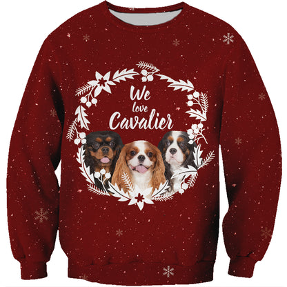 Sweat-shirt Cavalier King Charles Spaniel automne-hiver V3