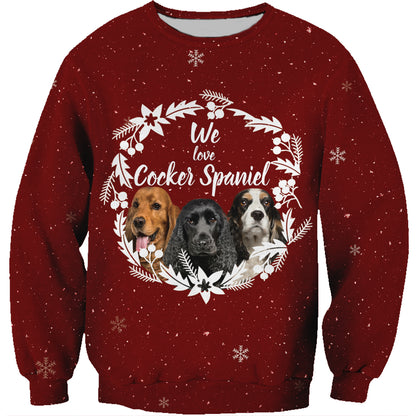 Fall-Winter English Cocker Spaniel Sweatshirt V3