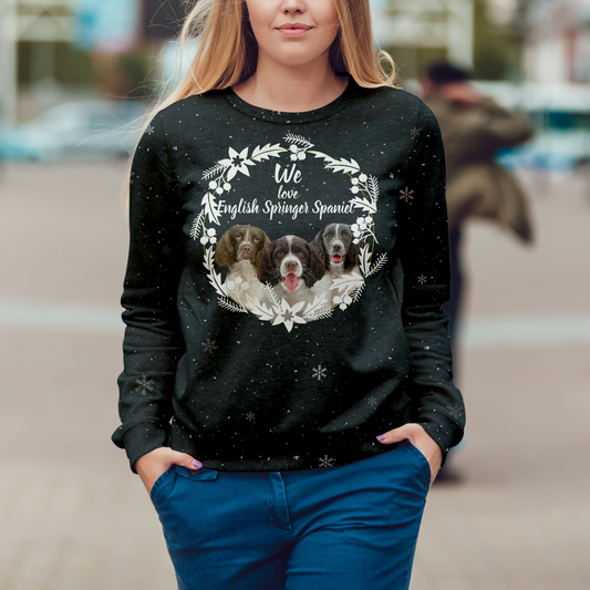 Herbst-Winter English Springer Spaniel Sweatshirt V1