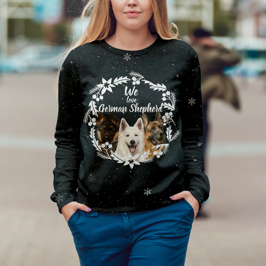 Herbst-Winter-Sweatshirt Deutscher Schäferhund V2