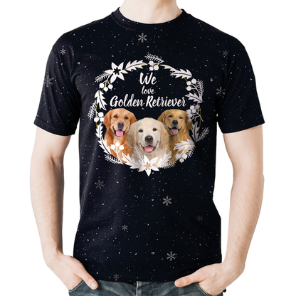 Fall-Winter Golden Retriever T-shirt V1