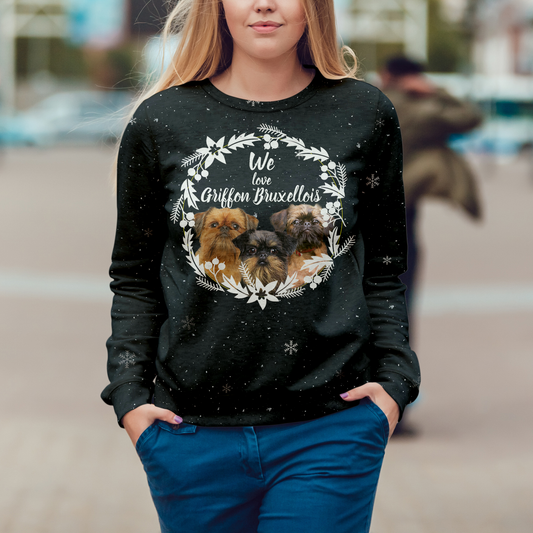 Herbst-Winter Griffon Bruxellois Sweatshirt V1