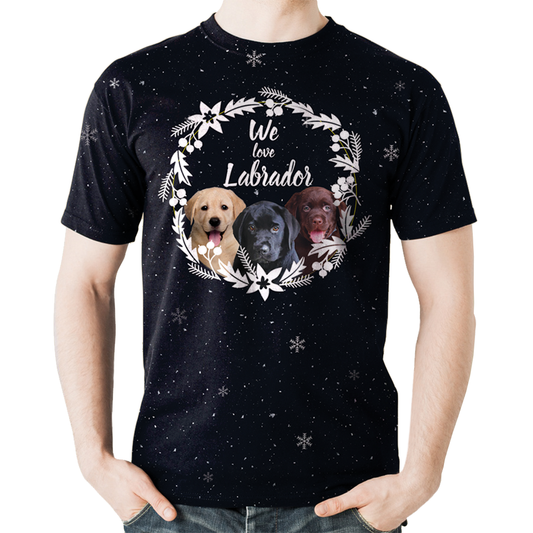 Herbst-Winter-Labrador-T-Shirt V1