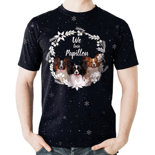 Herbst-Winter Papillon T-Shirt V1