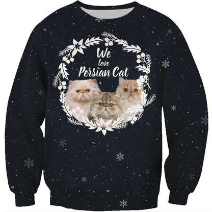 Fall-Winter Persian Cat Sweatshirt V1