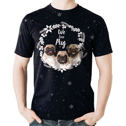 Fall-Winter Pug T-shirt V1