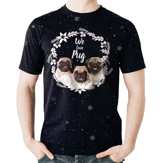 Fall-Winter Pug T-shirt V1