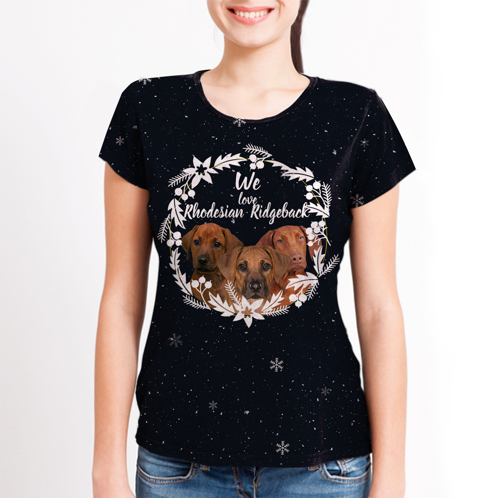 Fall-Winter Rhodesian Ridgeback T-shirt V1