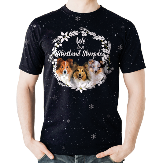 Fall-Winter Shetland Sheepdog T-shirt V1