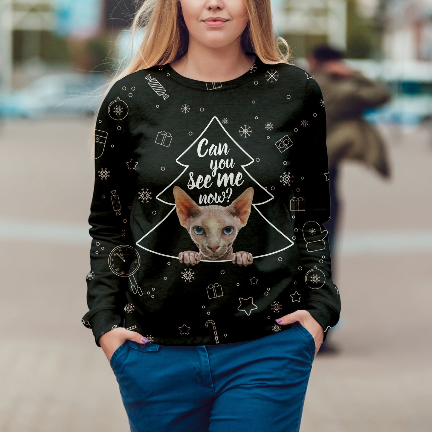 Sweat Chat Sphynx Automne-Hiver V1