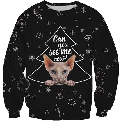 Sweat Chat Sphynx Automne-Hiver V1