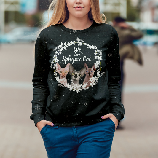 Herbst-Winter Sphynx Cat Sweatshirt V2