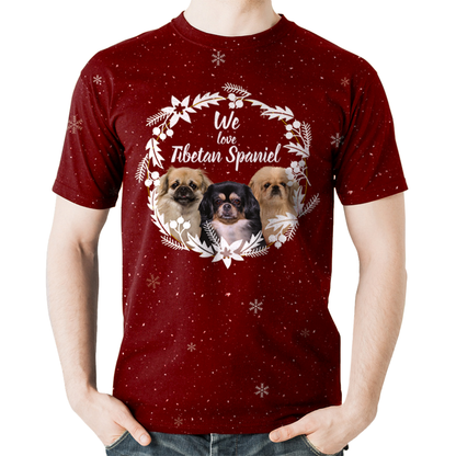 Fall-Winter Tibetan Spaniel T-shirt V1