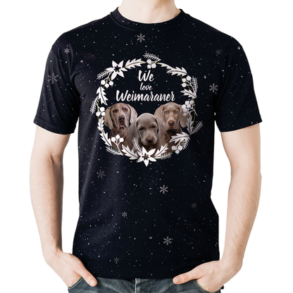 Fall-Winter Weimaraner T-shirt V1