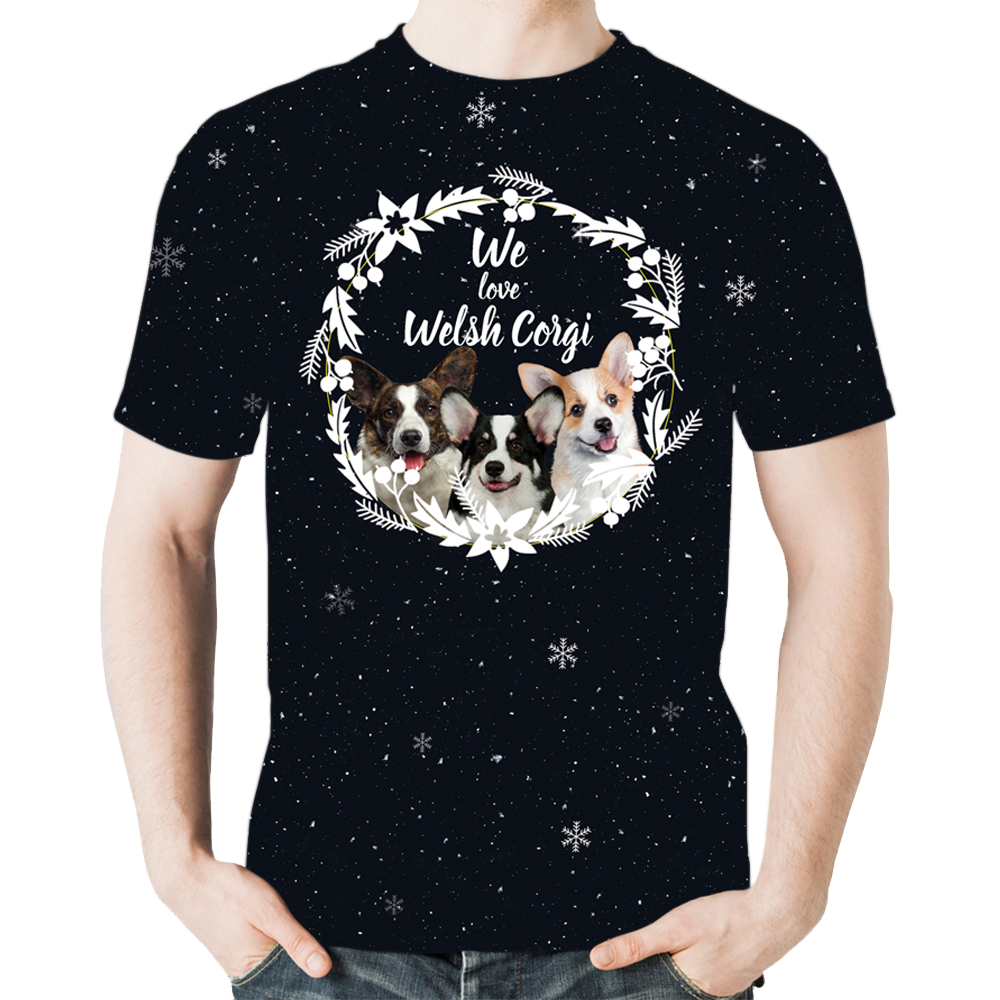 Fall-Winter Welsh Corgi T-shirt V1