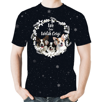 Fall-Winter Welsh Corgi T-shirt V1