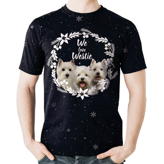 Fall-Winter West Highland White Terrier T-shirt V1