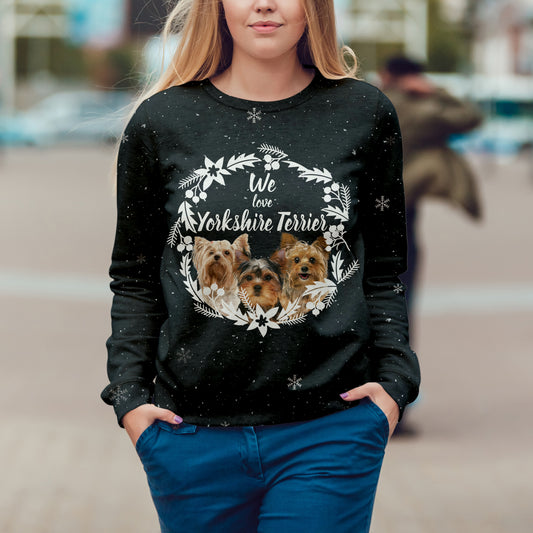Herbst-Winter Yorkshire Terrier Sweatshirt V1