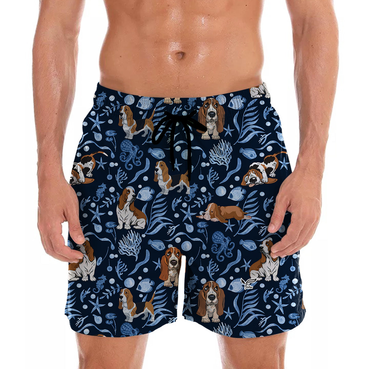 Basset Hound - Hawaii-Shorts V4