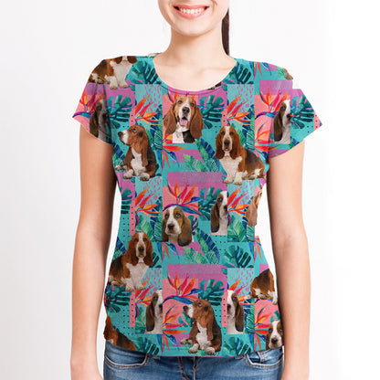 Basset Hound - Hawaiian T-Shirt V1