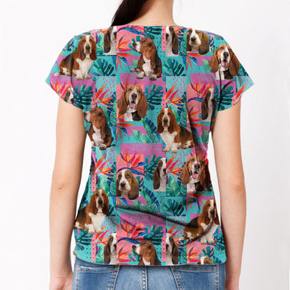 Basset Hound - Hawaiian T-Shirt V1