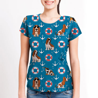 Basset Hound - Hawaiian T-Shirt V2