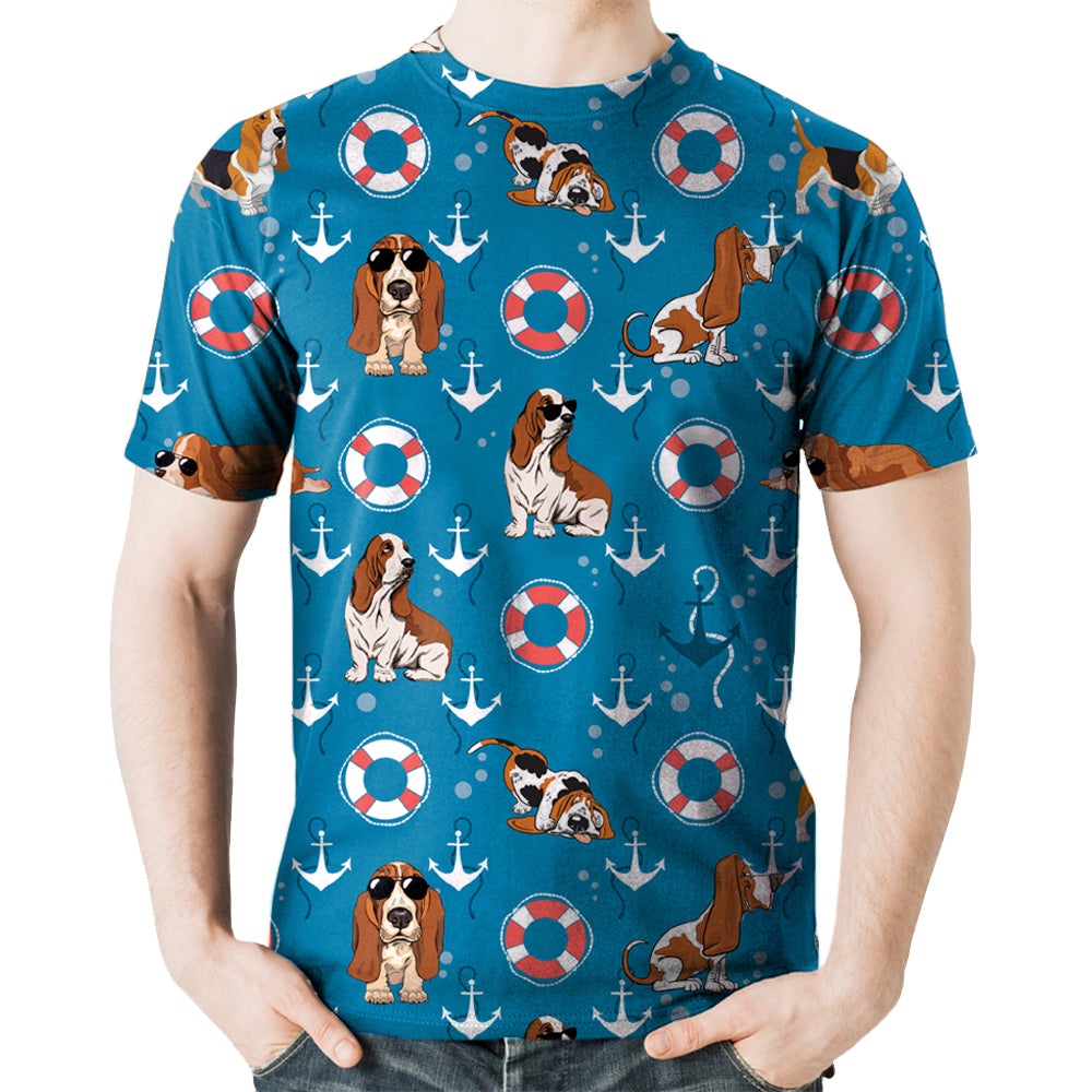 Basset Hound - Hawaiian T-Shirt V2