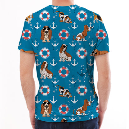 Basset Hound - Hawaiian T-Shirt V2