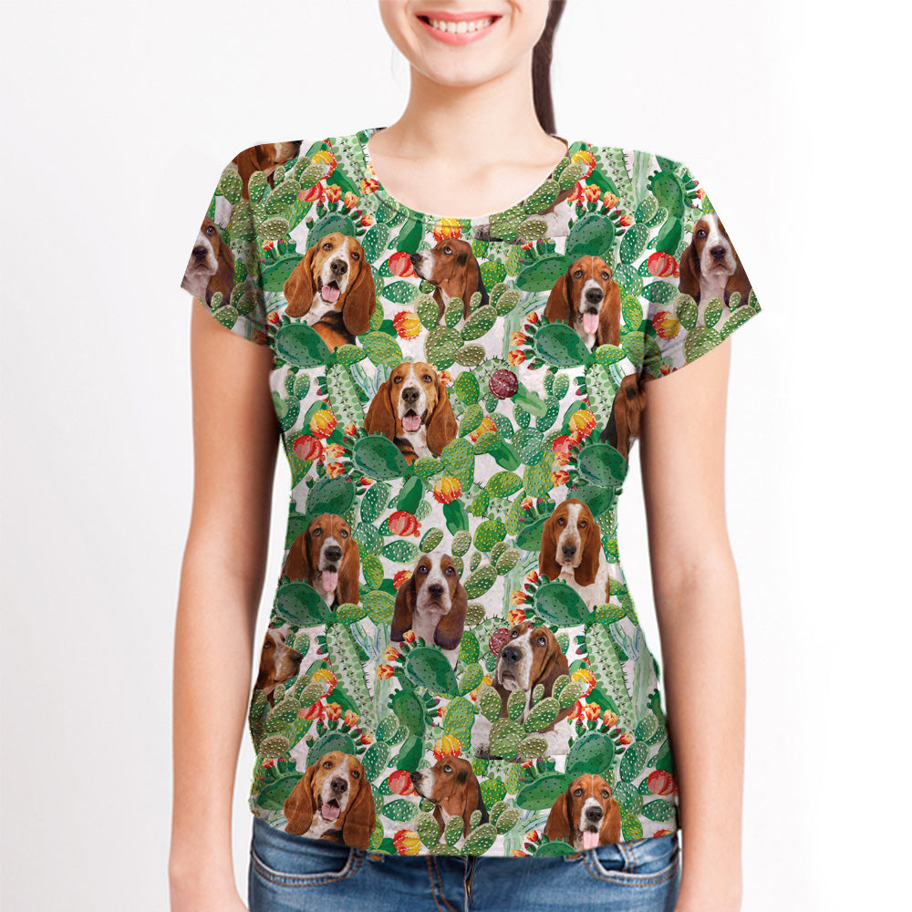 Basset Hound - Hawaiian T-Shirt V3