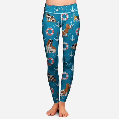 Basset Hound - Colorful Leggings V3