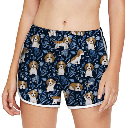 Beagle - Short de course coloré pour femmes V3