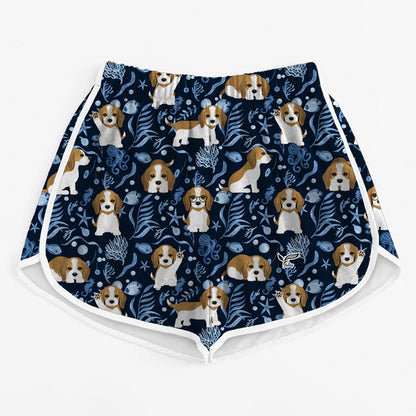 Beagle - Short de course coloré pour femmes V3