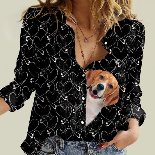 Beagle wird Ihr Herz stehlen – Follus Damen-Langarmshirt