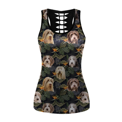 Bearded Collie - Hawaiianisches Tanktop V1