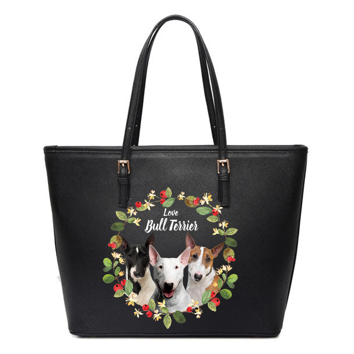 Beautiful Wreath - Bull Terrier Tote Bag V1