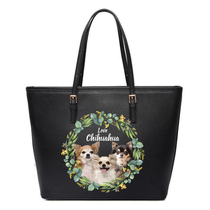 Schöner Kranz - Chihuahua-Einkaufstasche V1