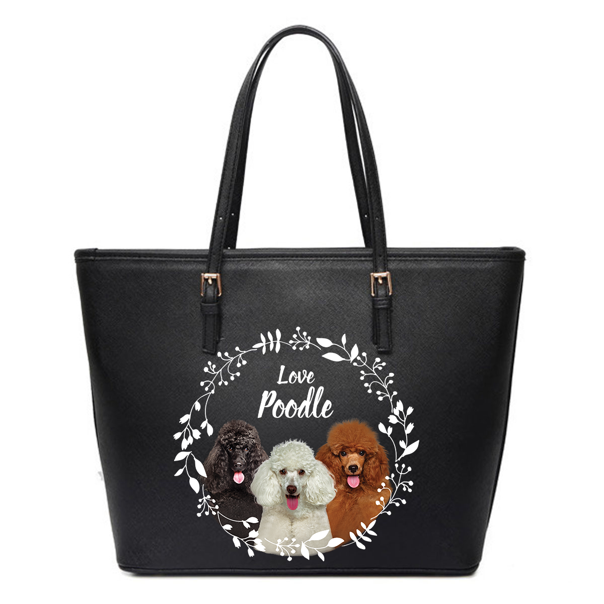 Beautiful Wreath - Poodle Tote Bag V1
