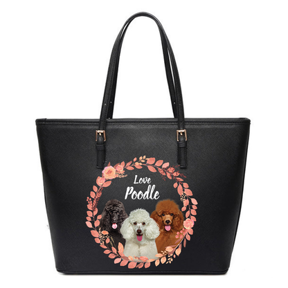 Beautiful Wreath - Poodle Tote Bag V1
