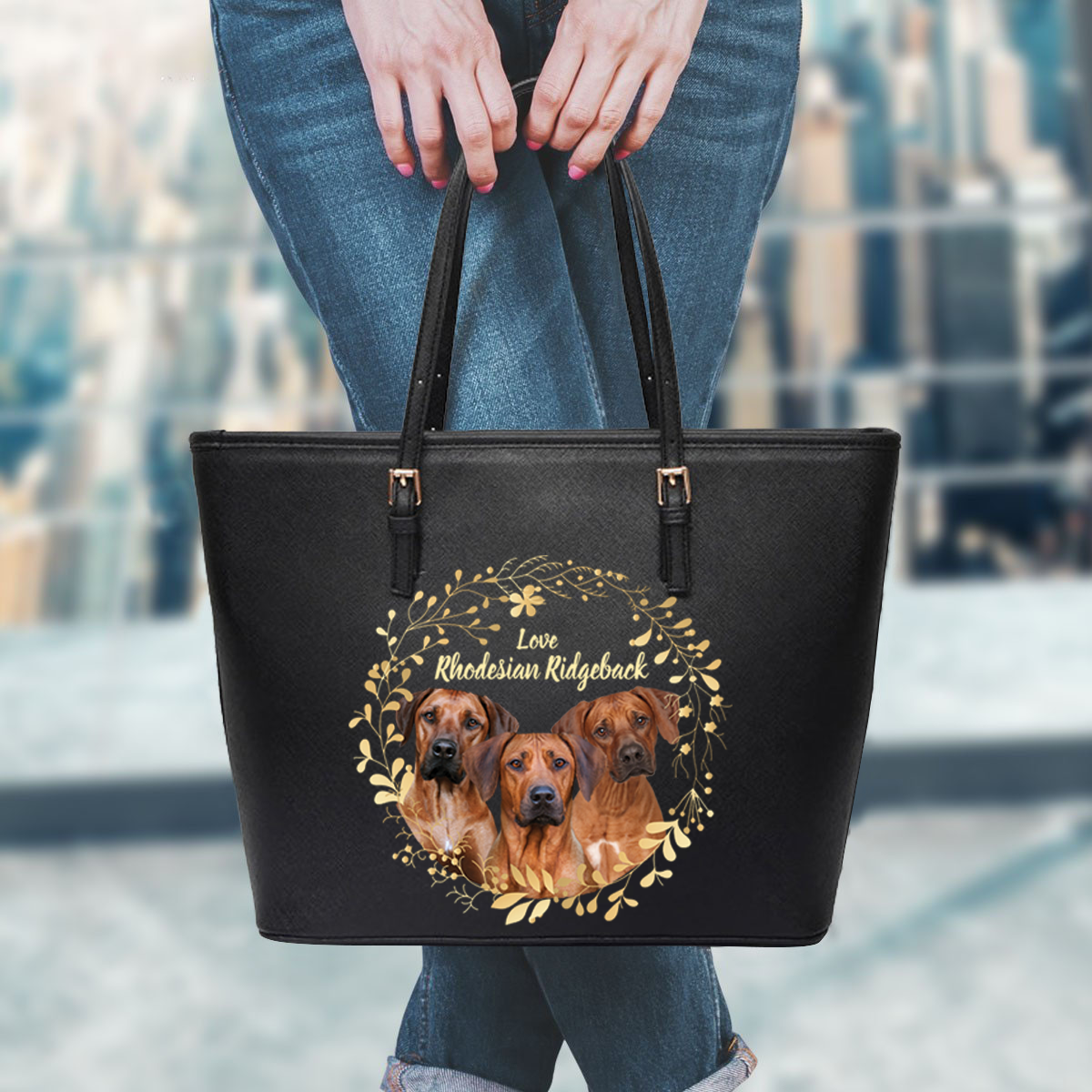 Beautiful Wreath - Rhodesian Ridgeback Tote Bag V1